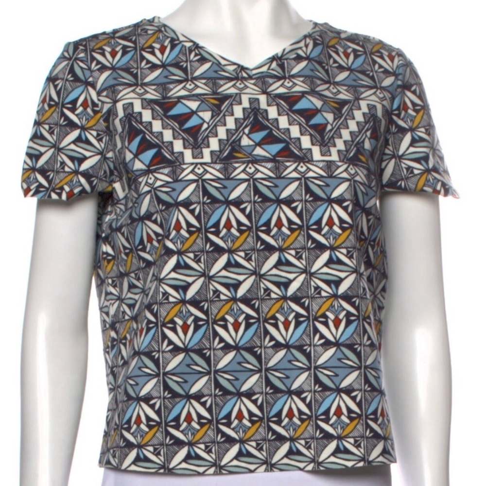 NWOT Tory Burch Printed Crop Top S